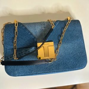 DENIM PATCHWORK MEDIUM TOM FORD BAG IN EXCELLENT CONDITION WITH DUSTBAG!!